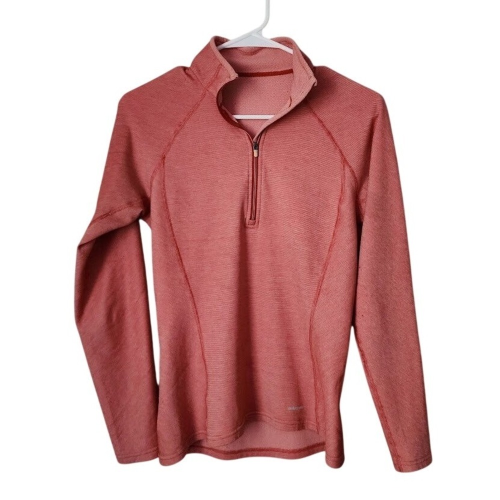 PATAGONIA Capilene 3 Midweight Zip‎ Neck Base Layer Pullover Coral Women's S